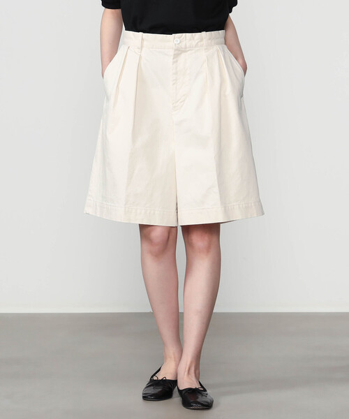 SCYE BASICS（サイベーシックス）の「SCYE BASICS | サンホアキンチノ タックショーツ WOMEN（その他パンツ・レディース・Nat・36）」の7枚目の写真