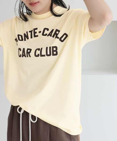IENA(イエナ)の「BLACK フロッキーロゴプリントTシャツ(Tシャツ/カットソー・レディース・イエロー/ブルー・FREE)」の18枚目の写真