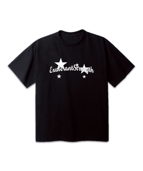 BEMIGHTY（ビーマイティー）の「スターレタリングオーバーサイズ半袖Tシャツ（Tシャツ/カットソー・メンズ・ブラック/ホワイト/グレー・LARGE/X-LARGE/XX-LARGE）」の4枚目の写真