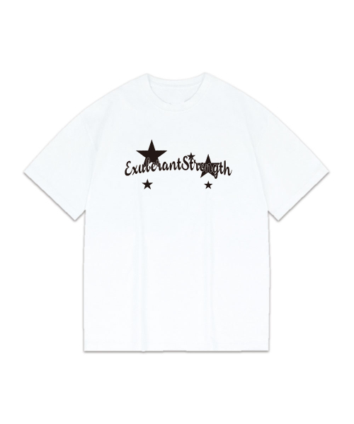 BEMIGHTY（ビーマイティー）の「スターレタリングオーバーサイズ半袖Tシャツ（Tシャツ/カットソー・メンズ・ブラック/ホワイト/グレー・LARGE/X-LARGE/XX-LARGE）」の6枚目の写真