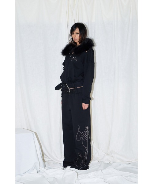 EYEER（イワイイアル）の「BELTED FUR HOODIE ZIP-UP（パーカー・レディース・ブラック/ホワイト・SMALL/MEDIUM）」の20枚目の写真