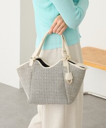 RIVE DROITE | 予約【ショルダーストラップ付き】レザーパイピングミニトート(ハンドバッグ)