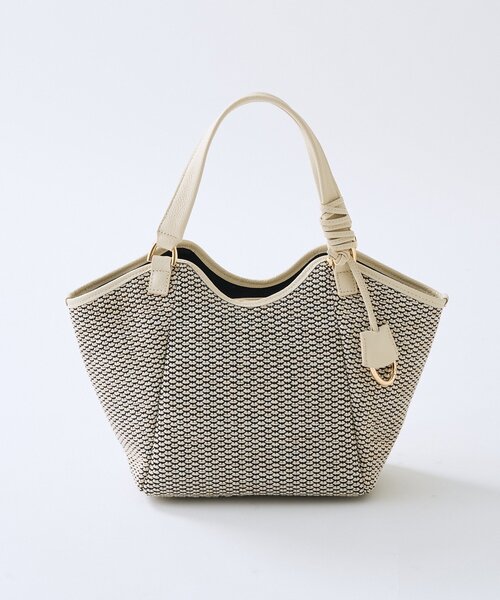 RIVE DROITE（リヴドロワ）の「予約【ショルダーストラップ付き】レザーパイピングミニトート（ハンドバッグ・レディース・ブラック/アイボリー/ベージュ・FREE）」の6枚目の写真