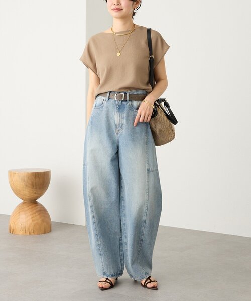 RIVE DROITE（リヴドロワ）の「予約【ショルダーストラップ付き】レザーパイピングミニトート（ハンドバッグ・レディース・ブラック/アイボリー/ベージュ・FREE）」の7枚目の写真