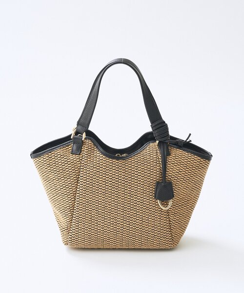 RIVE DROITE（リヴドロワ）の「予約【ショルダーストラップ付き】レザーパイピングミニトート（ハンドバッグ・レディース・ブラック/アイボリー/ベージュ・FREE）」の8枚目の写真