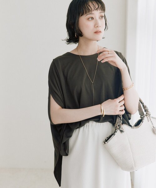 RIVE DROITE（リヴドロワ）の「予約【ショルダーストラップ付き】レザーパイピングミニトート（ハンドバッグ・レディース・ブラック/アイボリー/ベージュ・FREE）」の21枚目の写真