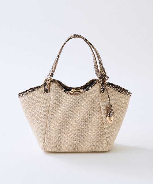 RIVE DROITE（リヴドロワ）の「予約【ショルダーストラップ付き】レザーパイピングミニトート（ハンドバッグ・レディース・ブラック/アイボリー/ベージュ・FREE）」の22枚目の写真