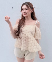 NOMAE（ノーマエ）の「3wayローズペプラムチュニック（シャツ/ブラウス）」