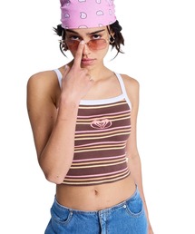 ROXY | ROXY WHATEVER FOREVER CROPPED CAMI キャミタンク【2026年春夏モデル】/ロキシーボーダーキャミタンク(キャミソール)