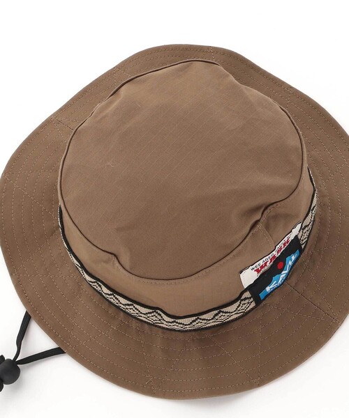 WASK（ワスク）の「【日本製】【KAVU】クラフトテープ・バケットハット(53㎝・56cm)（ハット・キッズ・ブルー/ベージュ・S/M）」の10枚目の写真
