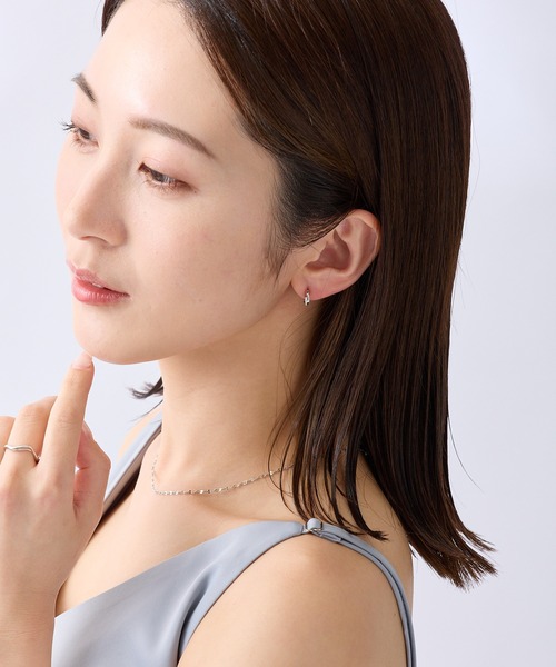 CALIN STANDARD(カリンスタンダード)の「◆金属アレルギー対応◆◆made in japan◆【片手でスムースワンタッチ】ツインライン ミニスムースピアス(ピアス(両耳用)・レディース・ピンクゴールド/ゴールド/シルバー・FREE)」の7枚目の写真