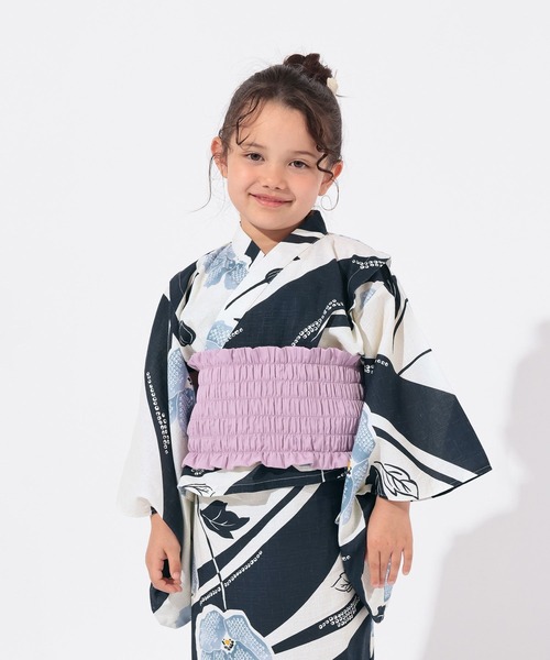 GLOBAL WORK（グローバルワーク）の「3SETワンピースYUKATA/T/664301（浴衣・キッズ・ブラック/クリアレッド/ホワイト・100cm/110cm/120cm）」の5枚目の写真