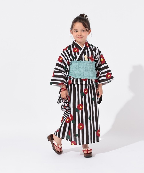 GLOBAL WORK（グローバルワーク）の「3SETワンピースYUKATA/T/664301（浴衣・キッズ・ブラック/クリアレッド/ホワイト・100cm/110cm/120cm）」の20枚目の写真