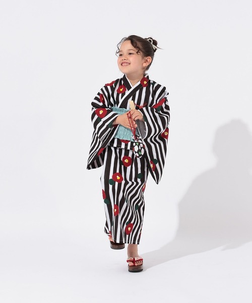 GLOBAL WORK（グローバルワーク）の「3SETワンピースYUKATA/T/664301（浴衣・キッズ・ブラック/クリアレッド/ホワイト・100cm/110cm/120cm）」の17枚目の写真