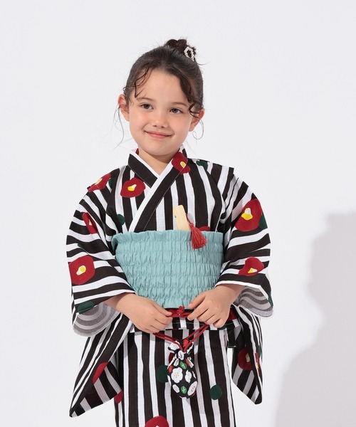 GLOBAL WORK（グローバルワーク）の「3SETワンピースYUKATA/T/664301（浴衣・キッズ・ブラック/クリアレッド/ホワイト・100cm/110cm/120cm）」の16枚目の写真