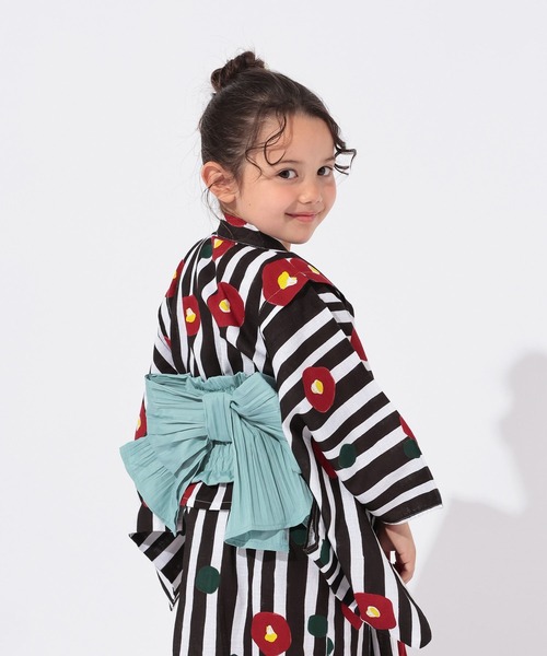 GLOBAL WORK（グローバルワーク）の「3SETワンピースYUKATA/T/664301（浴衣・キッズ・ブラック/クリアレッド/ホワイト・100cm/110cm/120cm）」の15枚目の写真