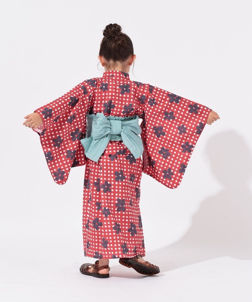 GLOBAL WORK（グローバルワーク）の「3SETワンピースYUKATA/T/664301（浴衣・キッズ・ブラック/クリアレッド/ホワイト・100cm/110cm/120cm）」の10枚目の写真