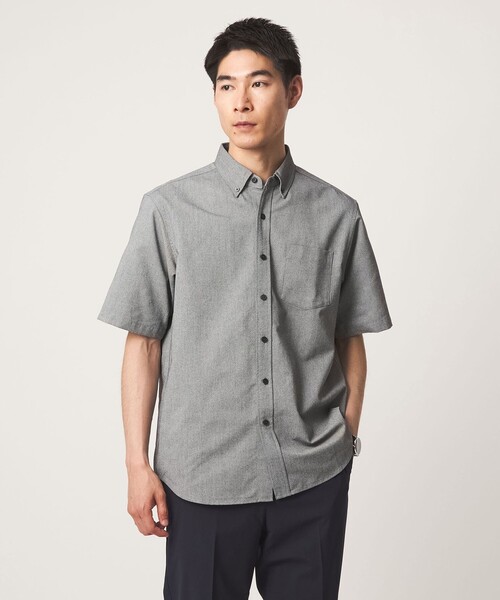 WEB限定】JUST fit オックスフォード ボタンダウン 半袖 シャツ