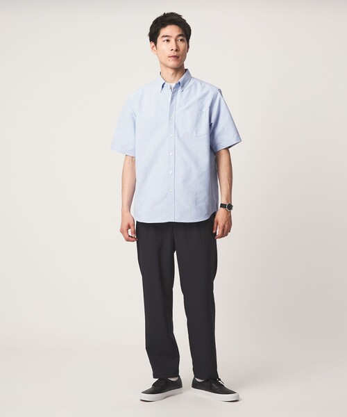 green label relaxing(グリーンレーベルリラクシング)の「【WEB限定】JUST fit オックスフォード ボタンダウン 半袖 シャツ(シャツ/ブラウス・メンズ・ホワイト/ブラック/その他1/ライトブルー・M/S/L/XL)」の6枚目の写真