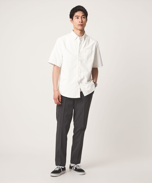 green label relaxing(グリーンレーベルリラクシング)の「【WEB限定】JUST fit オックスフォード ボタンダウン 半袖 シャツ(シャツ/ブラウス・メンズ・ホワイト/ブラック/その他1/ライトブルー・M/S/L/XL)」の7枚目の写真