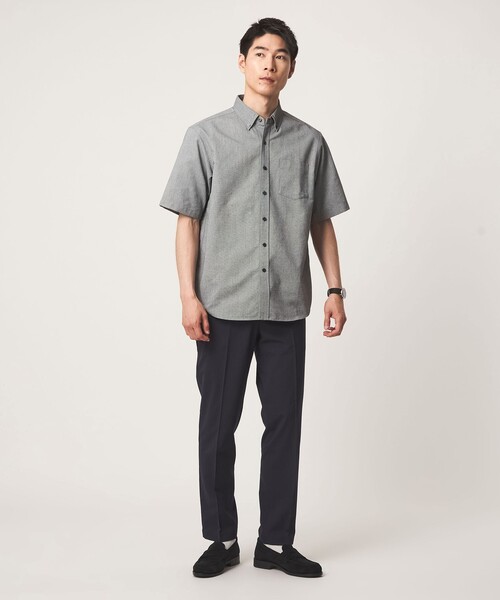 green label relaxing(グリーンレーベルリラクシング)の「【WEB限定】JUST fit オックスフォード ボタンダウン 半袖 シャツ(シャツ/ブラウス・メンズ・ホワイト/ブラック/その他1/ライトブルー・M/S/L/XL)」の8枚目の写真