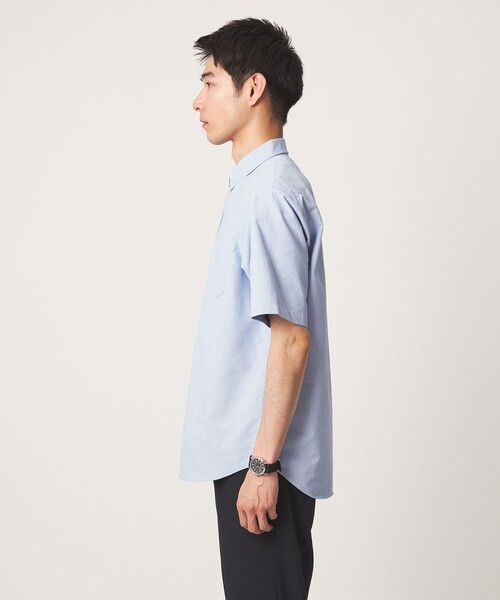 green label relaxing(グリーンレーベルリラクシング)の「【WEB限定】JUST fit オックスフォード ボタンダウン 半袖 シャツ(シャツ/ブラウス・メンズ・ホワイト/ブラック/その他1/ライトブルー・M/S/L/XL)」の11枚目の写真