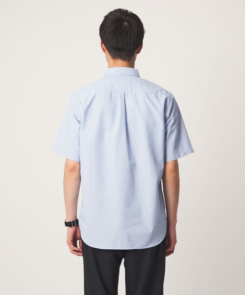 green label relaxing(グリーンレーベルリラクシング)の「【WEB限定】JUST fit オックスフォード ボタンダウン 半袖 シャツ(シャツ/ブラウス・メンズ・ホワイト/ブラック/その他1/ライトブルー・M/S/L/XL)」の12枚目の写真