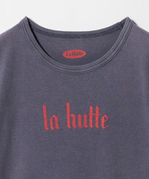 ATTISESSION(アティセッション)の「【別注】<LA HUTTE>LOGO ショートスリーブ Tシャツ(Tシャツ/カットソー・レディース・ネイビー/ホワイト・FREE)」の10枚目の写真