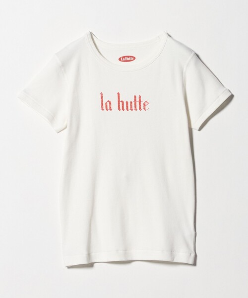 ATTISESSION(アティセッション)の「【別注】<LA HUTTE>LOGO ショートスリーブ Tシャツ(Tシャツ/カットソー・レディース・ネイビー/ホワイト・FREE)」の14枚目の写真