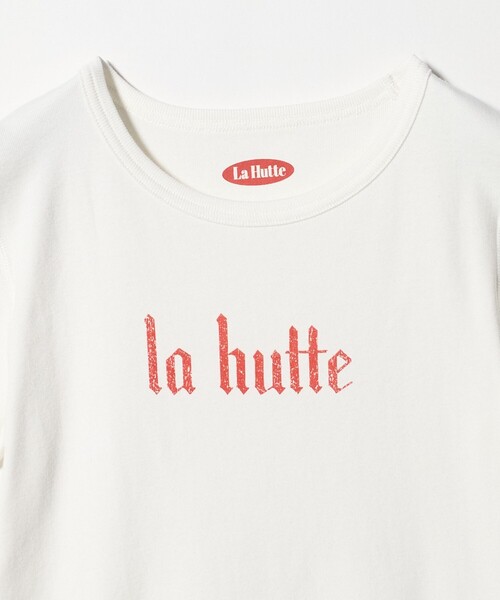 ATTISESSION(アティセッション)の「【別注】<LA HUTTE>LOGO ショートスリーブ Tシャツ(Tシャツ/カットソー・レディース・ネイビー/ホワイト・FREE)」の15枚目の写真