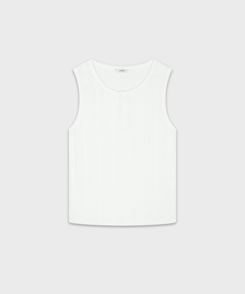 JUAN HOMME(ジュアンオム)の「リファインドヘンリーネックスリーブレス(ホワイト)(Tシャツ/カットソー・メンズ・その他・MEDIUM/LARGE)」の4枚目の写真