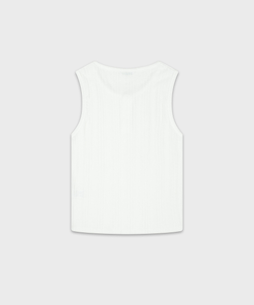 JUAN HOMME(ジュアンオム)の「リファインドヘンリーネックスリーブレス(ホワイト)(Tシャツ/カットソー・メンズ・その他・MEDIUM/LARGE)」の5枚目の写真