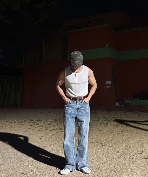 JUAN HOMME(ジュアンオム)の「リファインドヘンリーネックスリーブレス(ホワイト)(Tシャツ/カットソー・メンズ・その他・MEDIUM/LARGE)」の8枚目の写真
