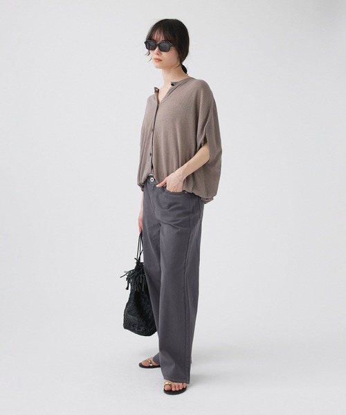 upperhights（アッパーハイツ）の「【upper hights】THE LAZY NIE（デニムパンツ・レディース・キャメル/チャコール・23/24/25）」の8枚目の写真
