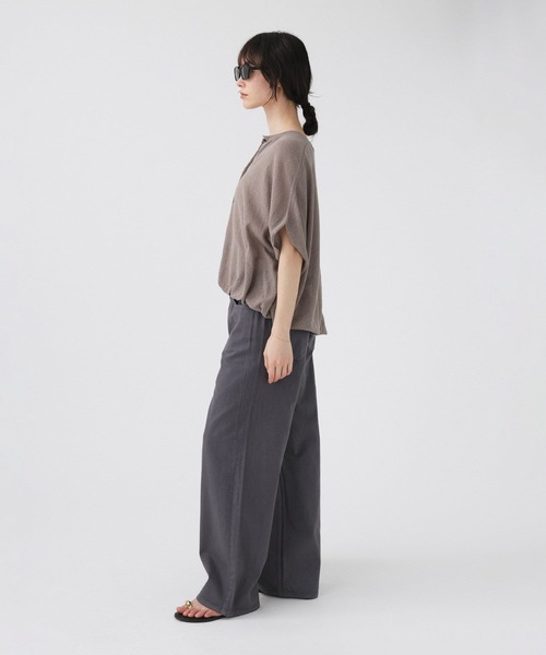 upperhights（アッパーハイツ）の「【upper hights】THE LAZY NIE（デニムパンツ・レディース・キャメル/チャコール・23/24/25）」の9枚目の写真