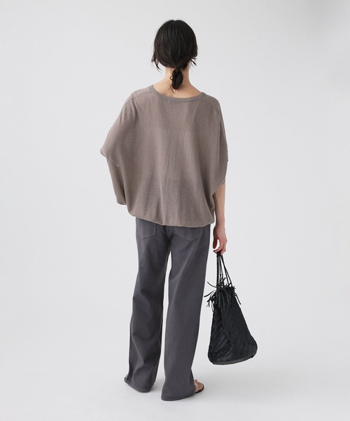 upperhights（アッパーハイツ）の「【upper hights】THE LAZY NIE（デニムパンツ・レディース・キャメル/チャコール・23/24/25）」の10枚目の写真