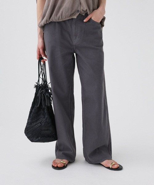 upperhights（アッパーハイツ）の「【upper hights】THE LAZY NIE（デニムパンツ・レディース・キャメル/チャコール・23/24/25）」の3枚目の写真