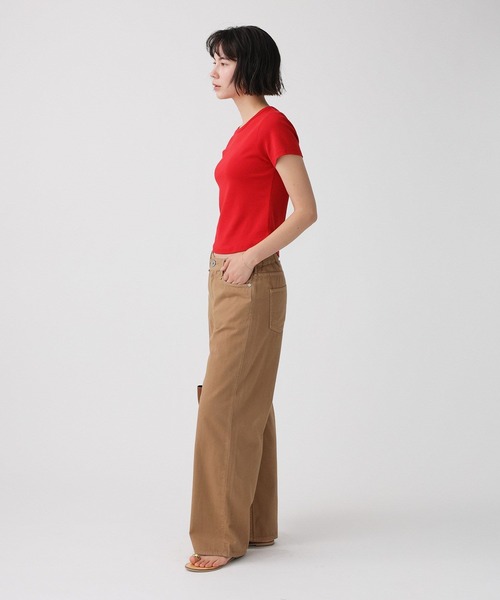 upperhights（アッパーハイツ）の「【upper hights】THE LAZY NIE（デニムパンツ・レディース・キャメル/チャコール・23/24/25）」の16枚目の写真
