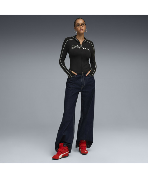 PUMA(プーマ)の「PUMA プーマ ウィメンズ スピードキャット ウェッジ OG スニーカー(スニーカー・レディース・ブラック×ホワイト/レッド・22.0cm/22.5cm/23.0cm/23.5cm/24.0cm/24.5cm/25.0cm/25.5cm)」の3枚目の写真