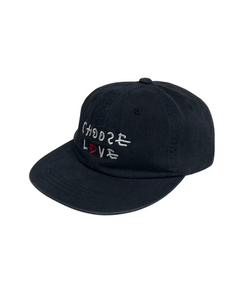 BLUELUE(ブルール)の「「BLUELUE / ブルールー」CHOOSE LOVE CAP(キャップ・メンズ・ブラック・FREE)」の3枚目の写真