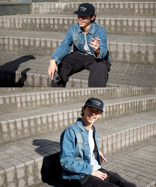 BLUELUE(ブルール)の「「BLUELUE / ブルールー」CHOOSE LOVE CAP(キャップ・メンズ・ブラック・FREE)」の7枚目の写真
