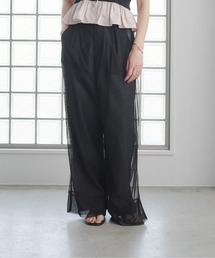 レイヤードデニムパンツ