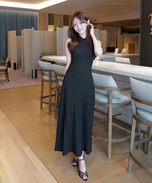 EIMY ISTOIRE(エイミーイストワール)の「BACK RIBBON KNIT DRESS(ワンピース・レディース・ホワイト/ブラック/ライトピンク・38/36/34)」の22枚目の写真