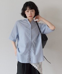 バックデザイン前開きスキッパーチュニック