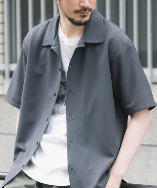 ITEMS URBANRESEARCH(アイテムズ アーバンリサーチ)の「冷感+速乾 TRストレッチ 半袖シャツ(シャツ/ブラウス・メンズ・チャコールグレー/ブルー/グリーン/ベージュ・LARGE/MEDIUM)」の15枚目の写真