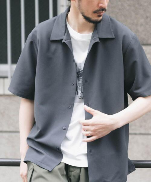 ITEMS URBANRESEARCH(アイテムズ アーバンリサーチ)の「冷感+速乾 TRストレッチ 半袖シャツ(シャツ/ブラウス・メンズ・チャコールグレー/ブルー/グリーン/ベージュ・LARGE/MEDIUM)」の17枚目の写真