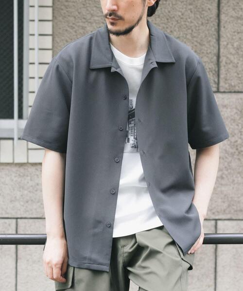 ITEMS URBANRESEARCH(アイテムズ アーバンリサーチ)の「冷感+速乾 TRストレッチ 半袖シャツ(シャツ/ブラウス・メンズ・チャコールグレー/ブルー/グリーン/ベージュ・LARGE/MEDIUM)」の18枚目の写真