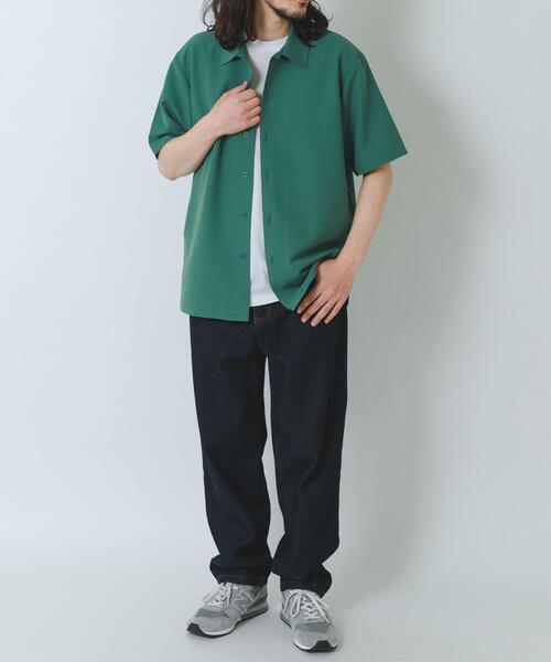 ITEMS URBANRESEARCH(アイテムズ アーバンリサーチ)の「冷感+速乾 TRストレッチ 半袖シャツ(シャツ/ブラウス・メンズ・チャコールグレー/ブルー/グリーン/ベージュ・LARGE/MEDIUM)」の8枚目の写真