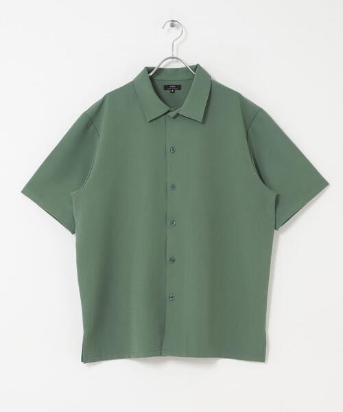 ITEMS URBANRESEARCH(アイテムズ アーバンリサーチ)の「冷感+速乾 TRストレッチ 半袖シャツ(シャツ/ブラウス・メンズ・チャコールグレー/ブルー/グリーン/ベージュ・LARGE/MEDIUM)」の9枚目の写真