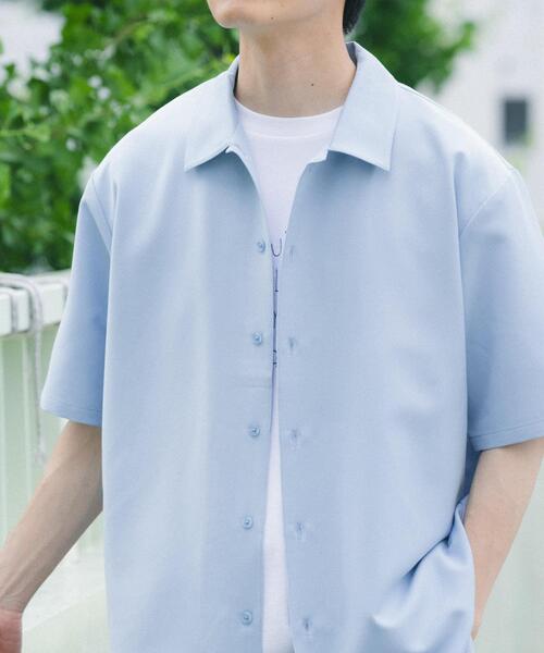 ITEMS URBANRESEARCH(アイテムズ アーバンリサーチ)の「冷感+速乾 TRストレッチ 半袖シャツ(シャツ/ブラウス・メンズ・チャコールグレー/ブルー/グリーン/ベージュ・LARGE/MEDIUM)」の12枚目の写真